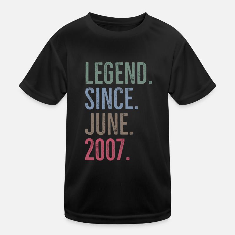 Legend Since June 2007 Kids Functional T-Shirt