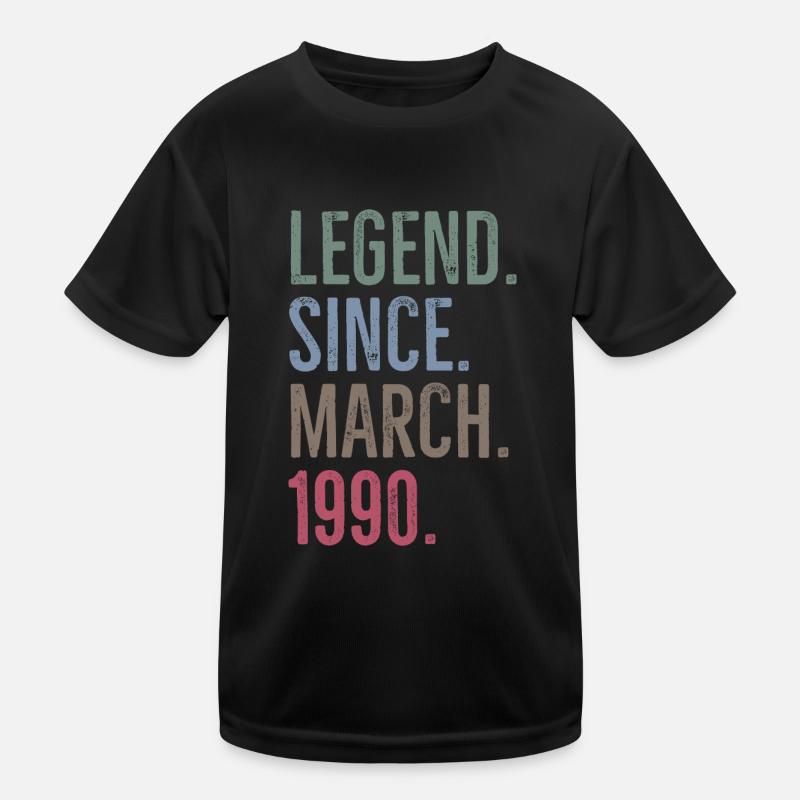 Légende depuis mars 1990 T-shirt sport Enfant