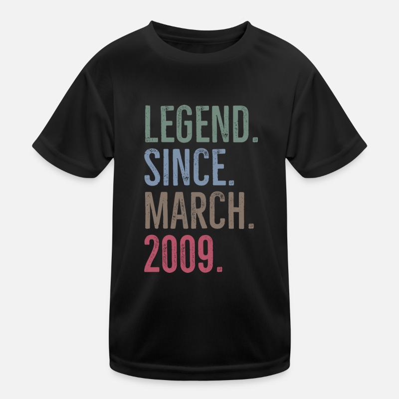 Legend Since March 2009 Kids Functional T-Shirt