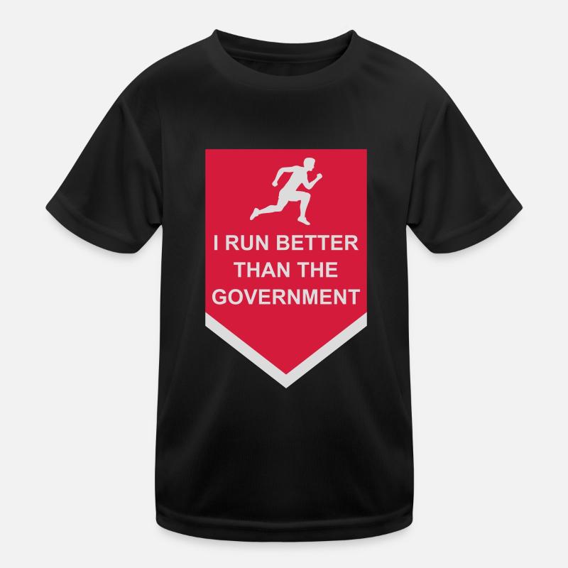 run better than government Kids Functional T-Shirt