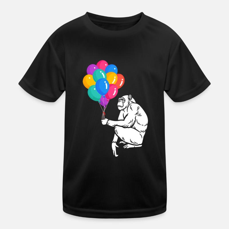 Chimpanzé ballons T-shirt sport Enfant