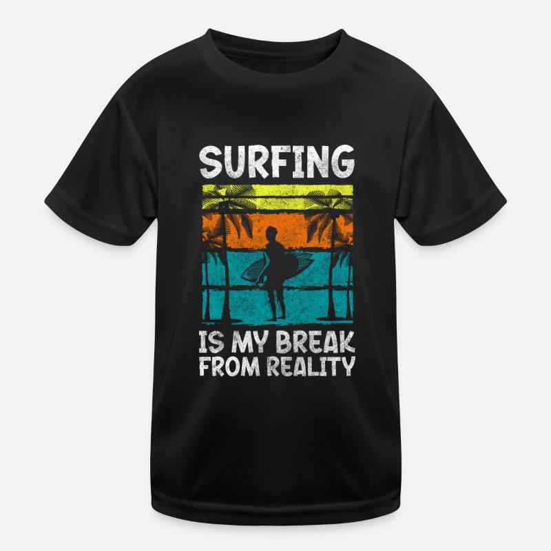 Surfer Surferboy planche à voile Planche de surf T-shirt sport Enfant