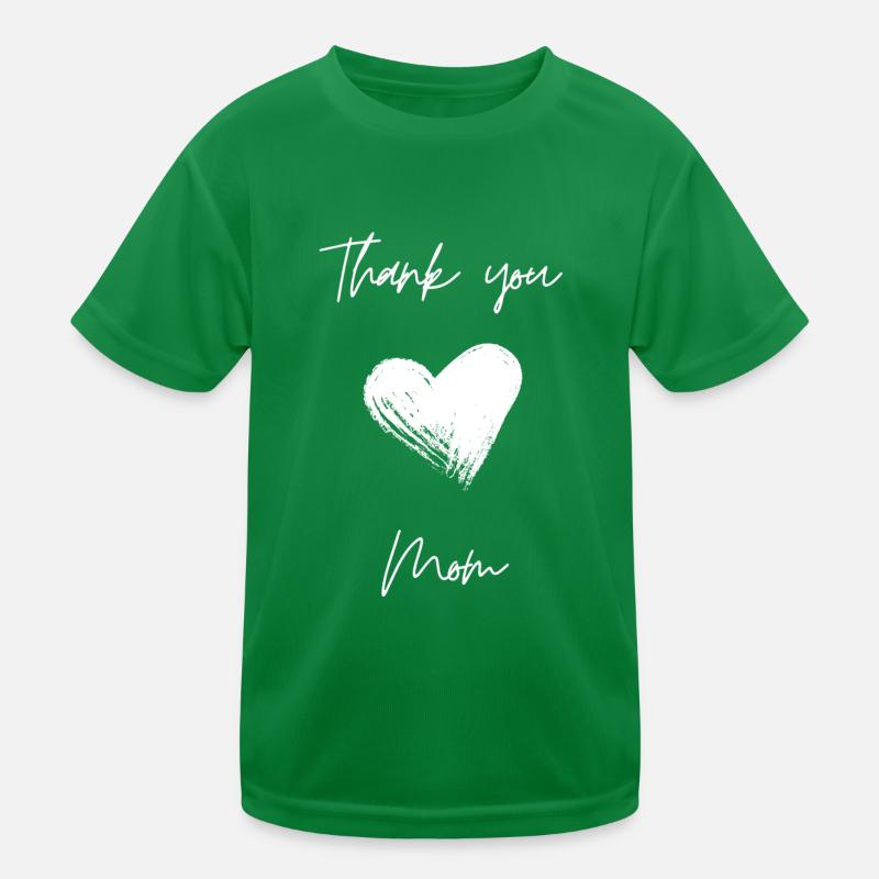 Thank you Mom - Geschenk zum Muttertag Kinder Funktions-T-Shirt