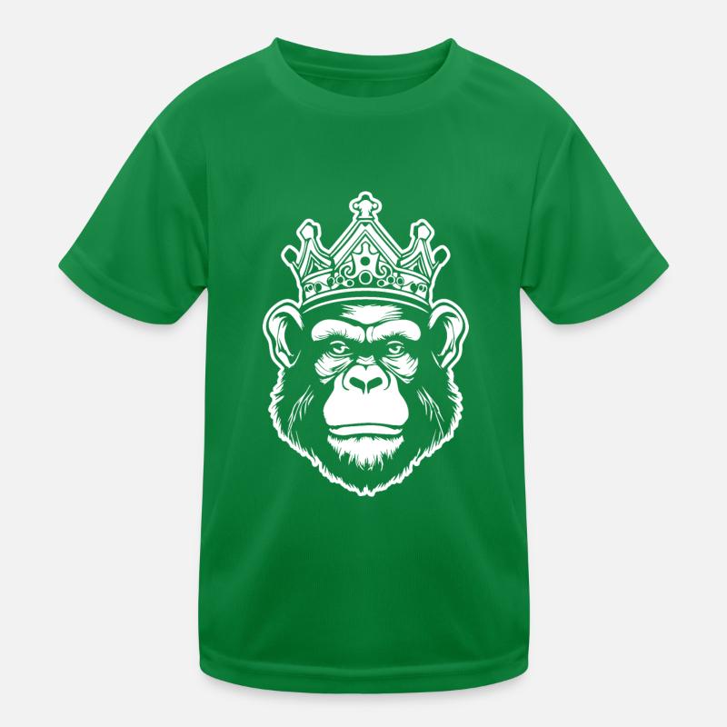 Affe Affen Affengesicht Dschungel Kinder Funktions-T-Shirt