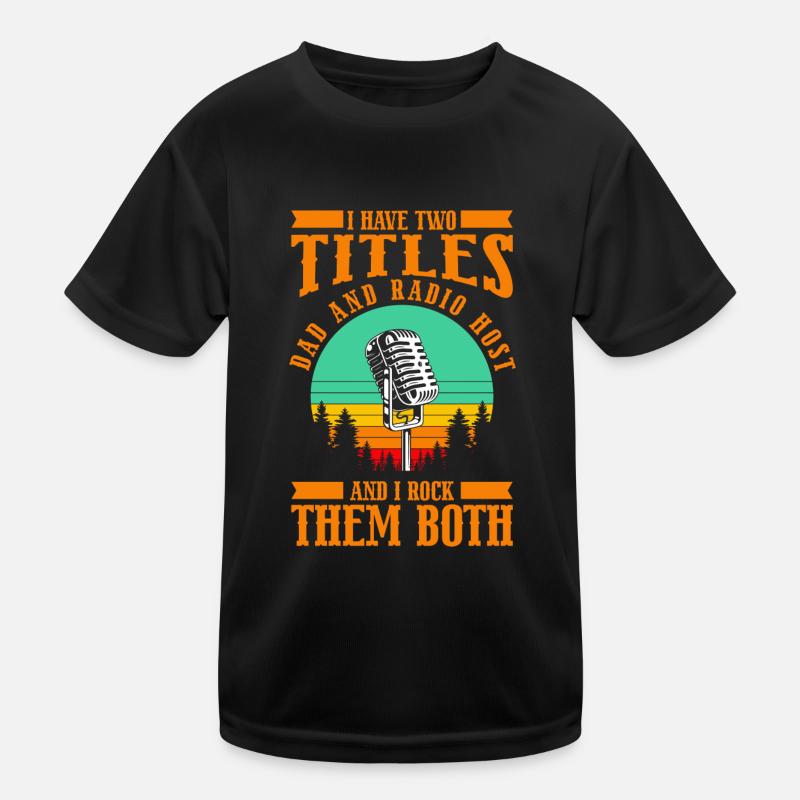 Moderator Programmsprecher Puls Kinder Funktions-T-Shirt