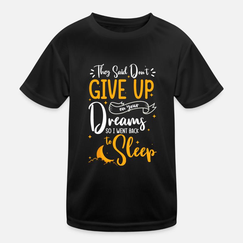 Sleep, late risers, relax, rest Kids Functional T-Shirt