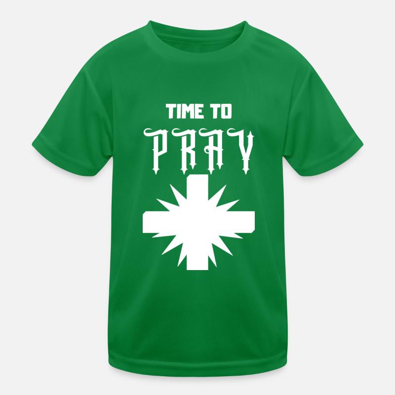 Il est temps de prier blanc T-shirt sport Enfant