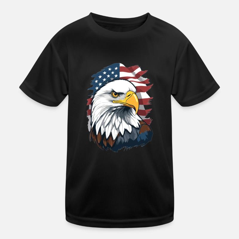 Bald eagle Kids Functional T-Shirt