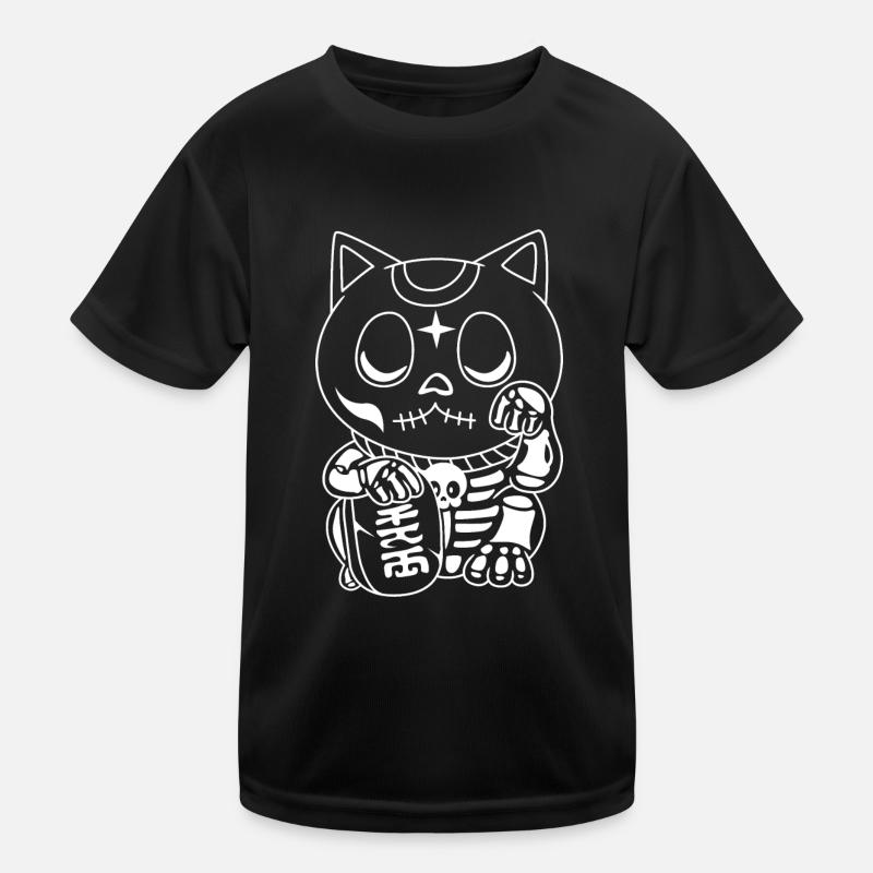 Maneki Neko Japan Glücksbringer Kinder Funktions-T-Shirt