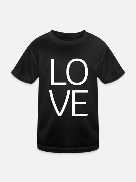 Love Favorite Person Heart Sweetheart - Kids Functional T-Shirt - black - Front