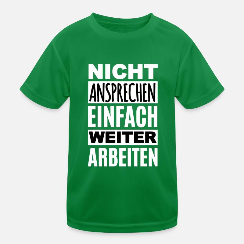 Weiter Arbeiten Kinder Funktions-T-Shirt