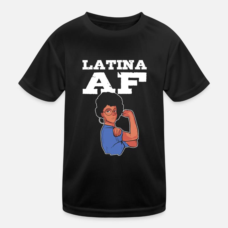 Afro Latina Kids Functional T-Shirt