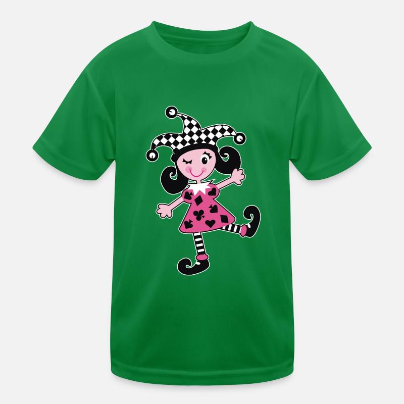Fasching, Karneval, Harlekin Kinder Funktions-T-Shirt