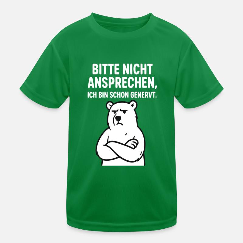 Eisbär - bitte nicht ansprechen. Kinder Funktions-T-Shirt