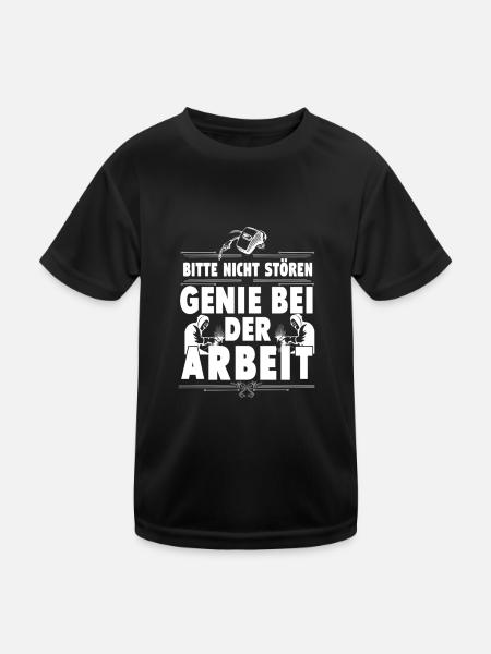 Welding - Kids Functional T-Shirt - black - Front