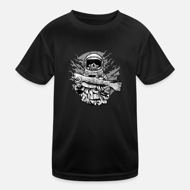 ANGLER AUSTRONAUT - Fischer astronaut gift Kids Functional T-Shirt