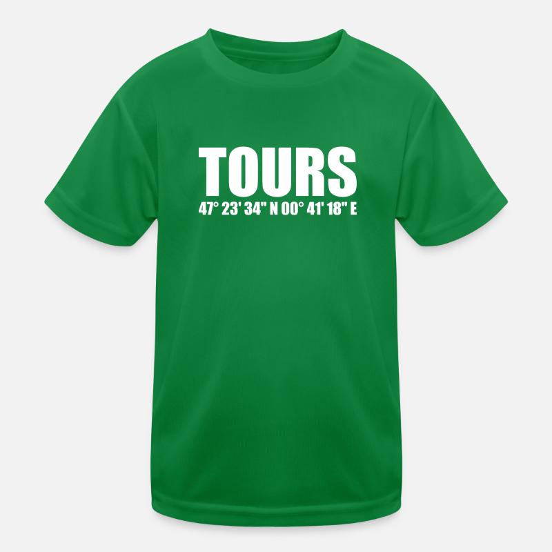Tours Coordinates Kids Functional T-Shirt