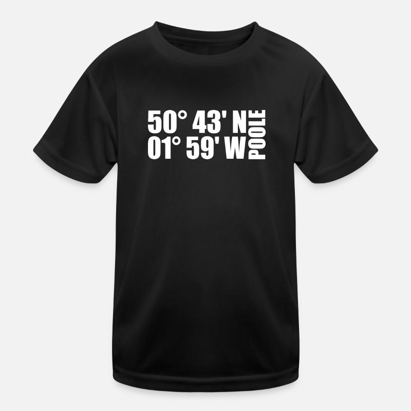 Poole Koordinaten Kinder Funktions-T-Shirt