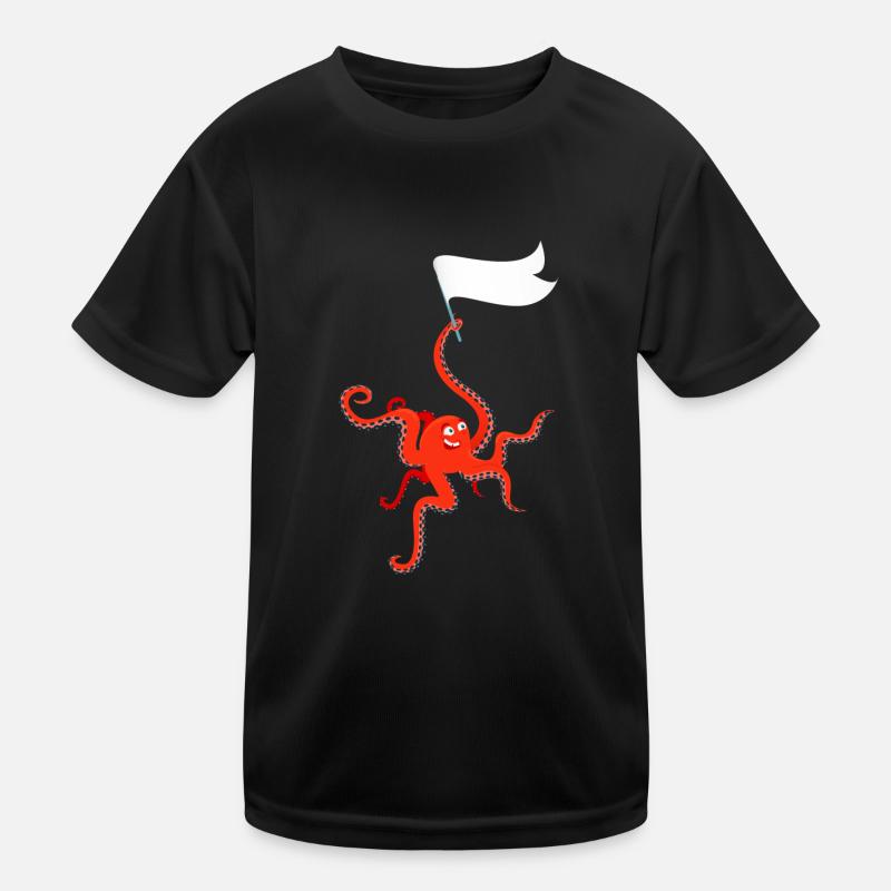 Funny octopus Paul Kids Functional T-Shirt
