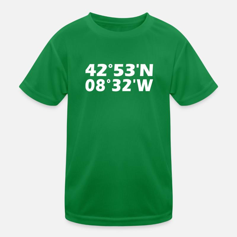 Coordonnées de Saint-Jacques-de-Compostelle T-shirt sport Enfant