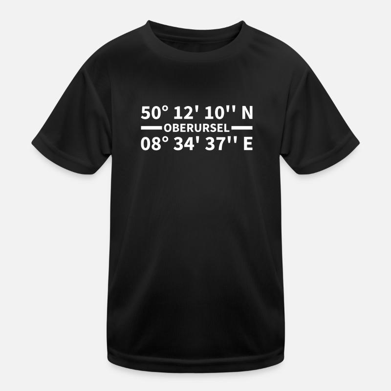 Oberursel Koordinaten Kinder Funktions-T-Shirt