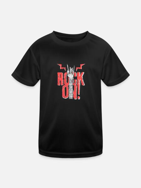 Guitar music - Kids Functional T-Shirt - black - Front