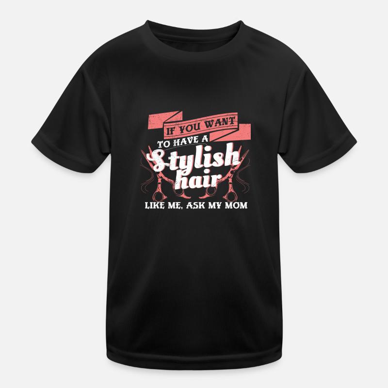 Mutter Tochter Friseur Kinder Funktions-T-Shirt
