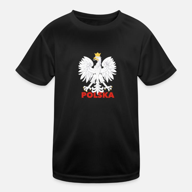 POLSKA ORZEł POLNISCHE ADLER Kinder Funktions-T-Shirt