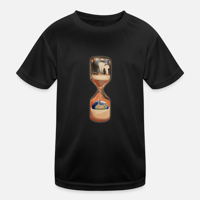 Climate Change Climate Strike Save the Planet - Kids Functional T-Shirt - black