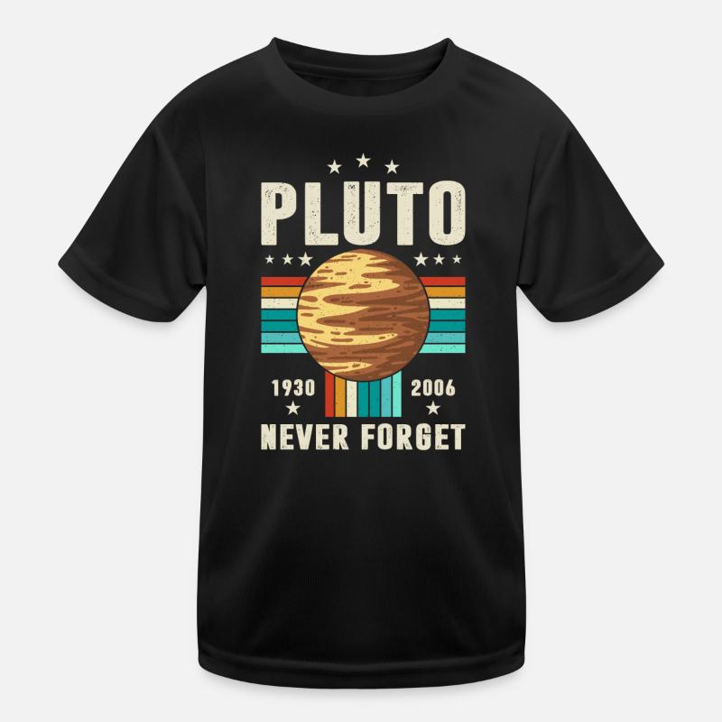 Never Forget Pluto Graphic Kids Functional T-Shirt