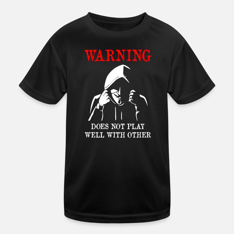 Does Not Play Well With Other Anonymous Kinder Funktions-T-Shirt