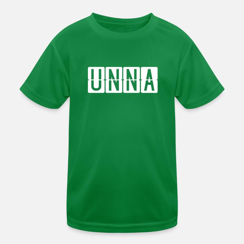 Unna Flughafentafel Kinder Funktions-T-Shirt
