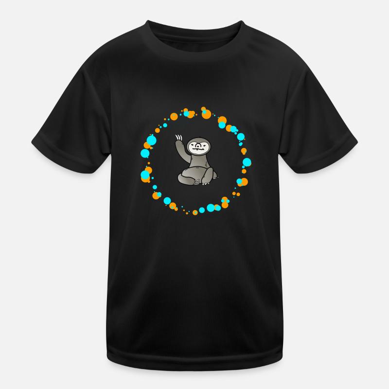 Sloth - Kids Functional T-Shirt - black