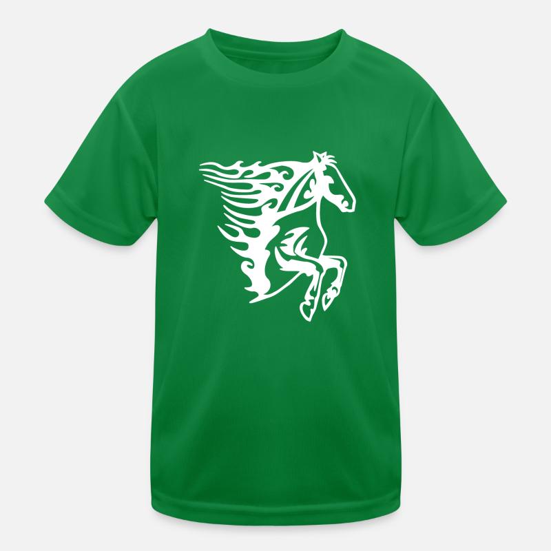 Pferd Kinder Funktions-T-Shirt
