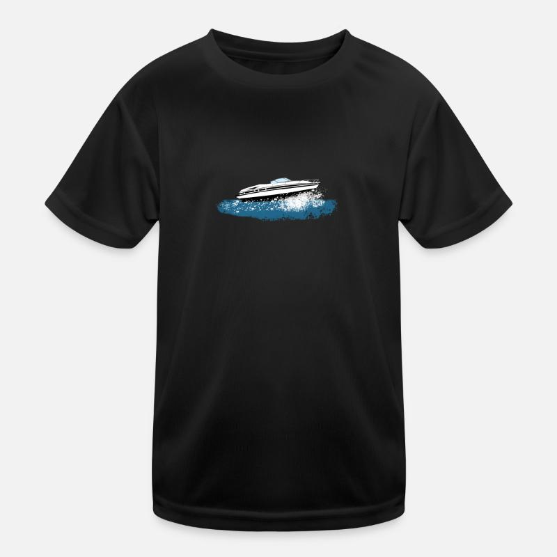 Motorboot Kinder Funktions-T-Shirt