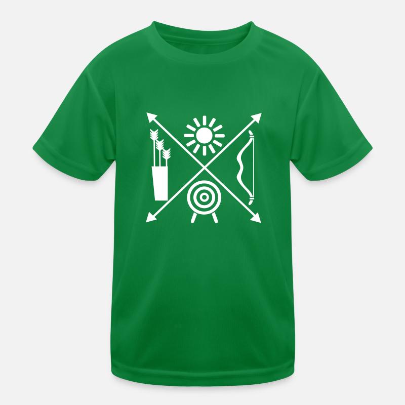 Bogenschießen Kinder Funktions-T-Shirt