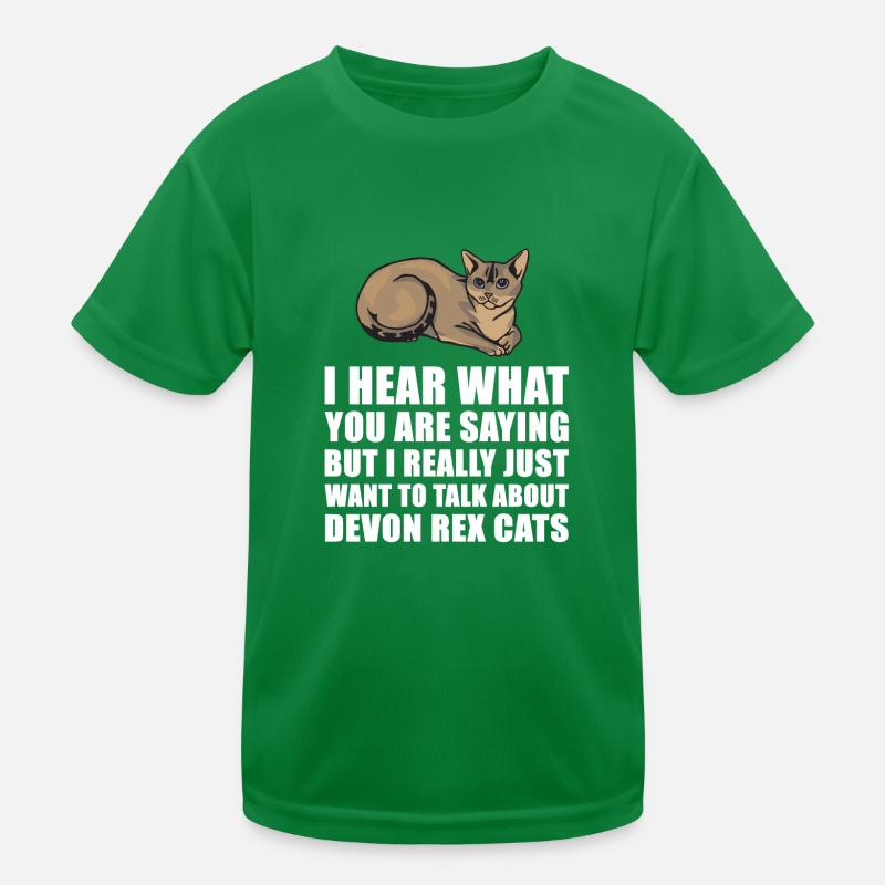 Devon Rex Cat cadeau mignon T-shirt sport Enfant