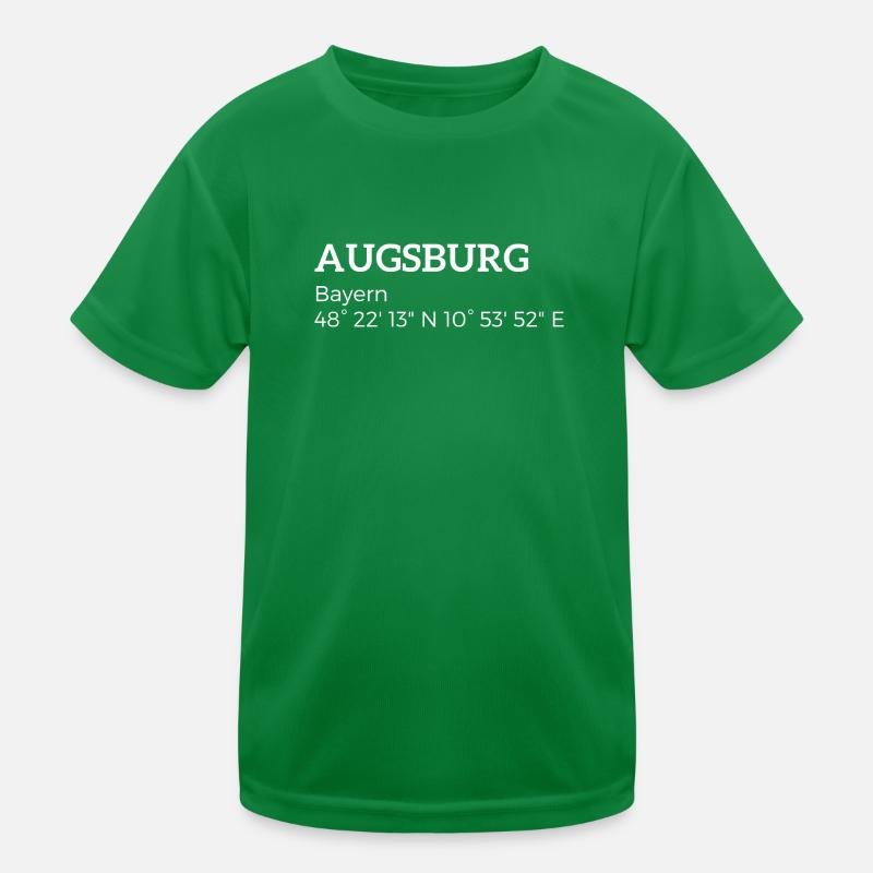 Augsbourg Bavière coordonnées T-shirt sport Enfant