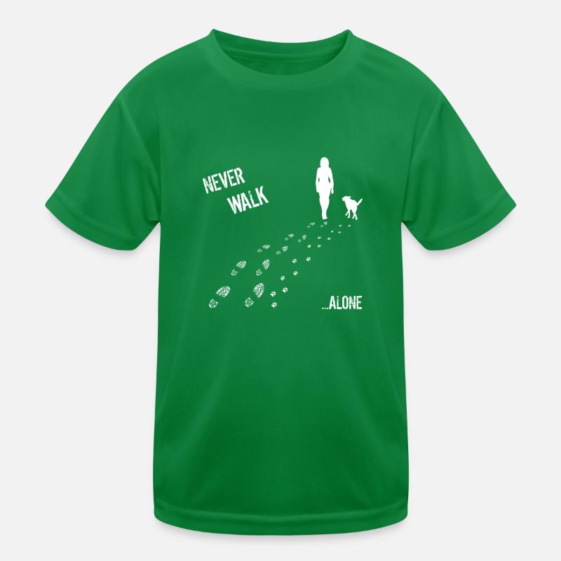 FEMME & DOG never walk alone T-shirt sport Enfant