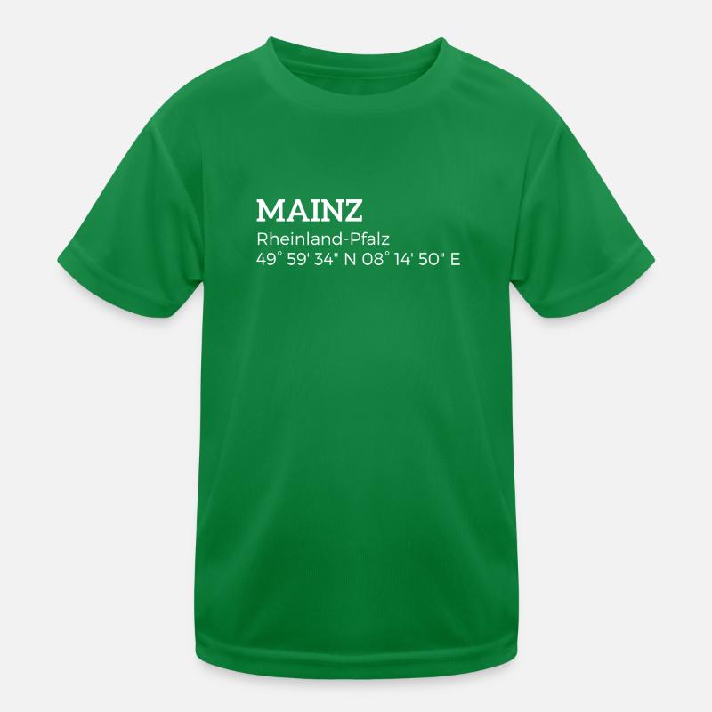 Mainz Rhineland-Palatinate coordinates Kids Functional T-Shirt