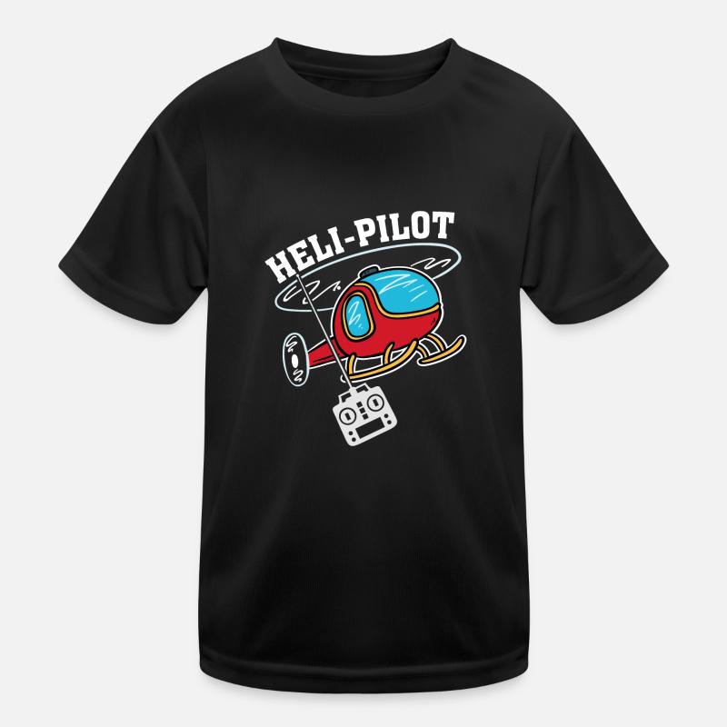 Helicopter rc pilot heli pilot Kids Functional T-Shirt