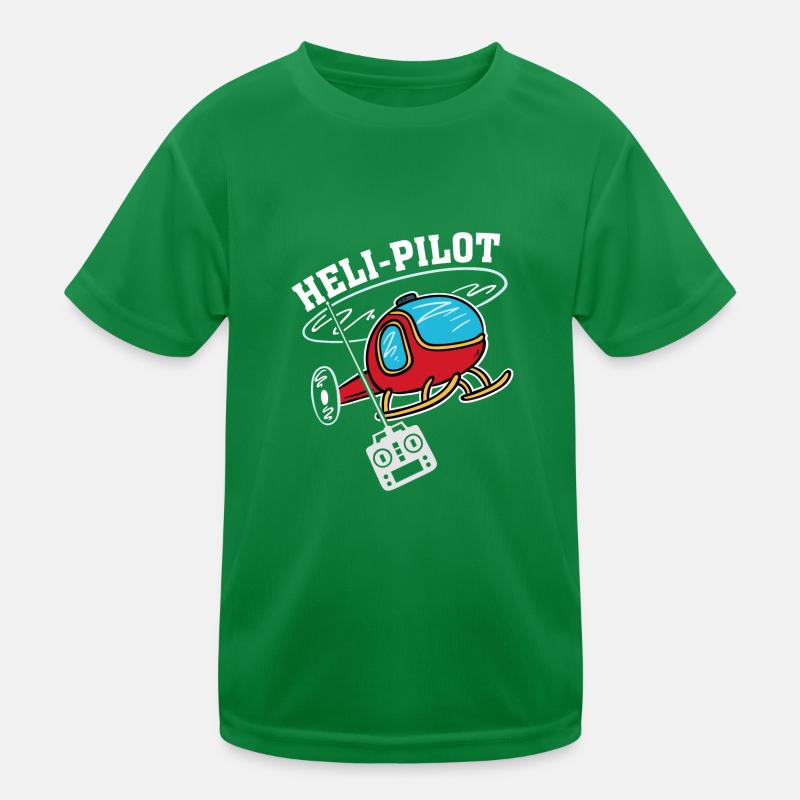 Helikopter RC-Pilot Heli-Pilot Kinder Funktions-T-Shirt