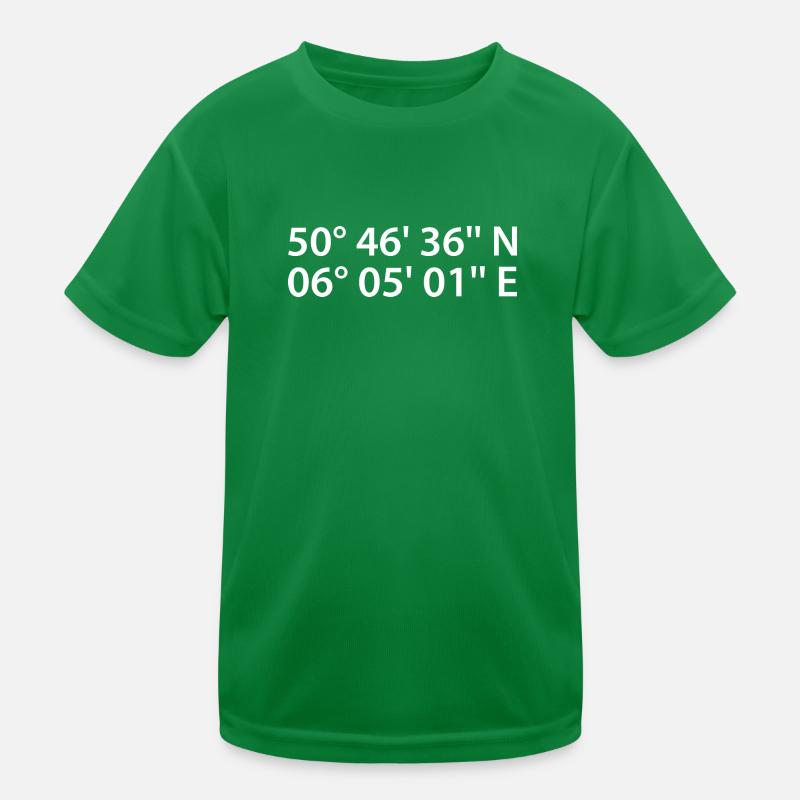 Coordonnées d’Aix-la-Chapelle T-shirt sport Enfant