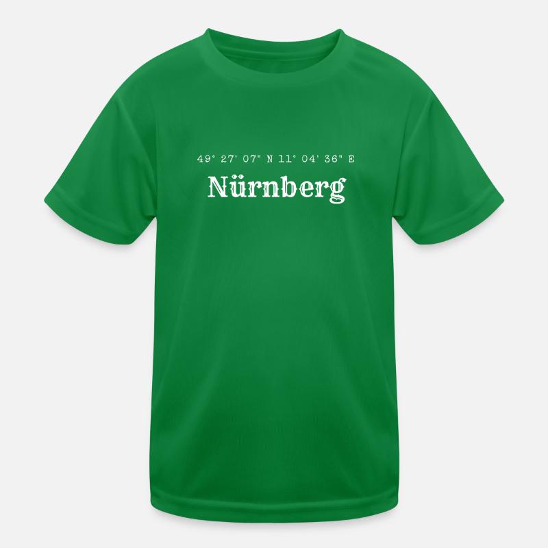 Nuremberg coordinates Kids Functional T-Shirt