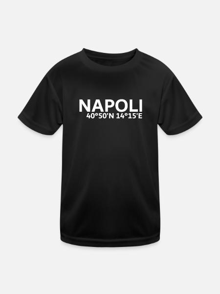 Napoli coordinates - Kids Functional T-Shirt - black - Front