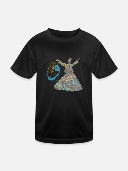 derwisch e 201 - Kinder Funktions-T-Shirt - Schwarz