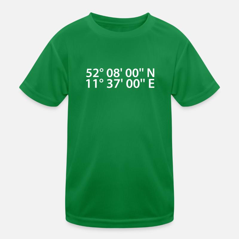 Magdeburg coordinates Kids Functional T-Shirt