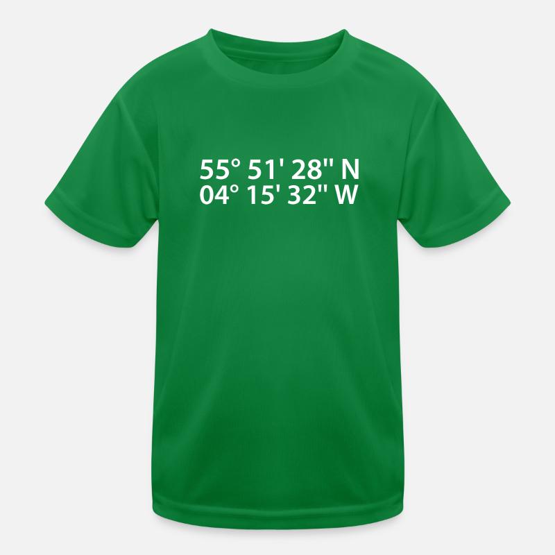 Glasgow Coordinates Kids Functional T-Shirt