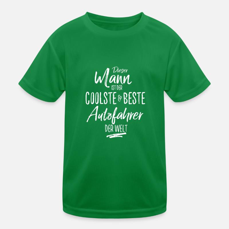 autofahrer Kinder Funktions-T-Shirt