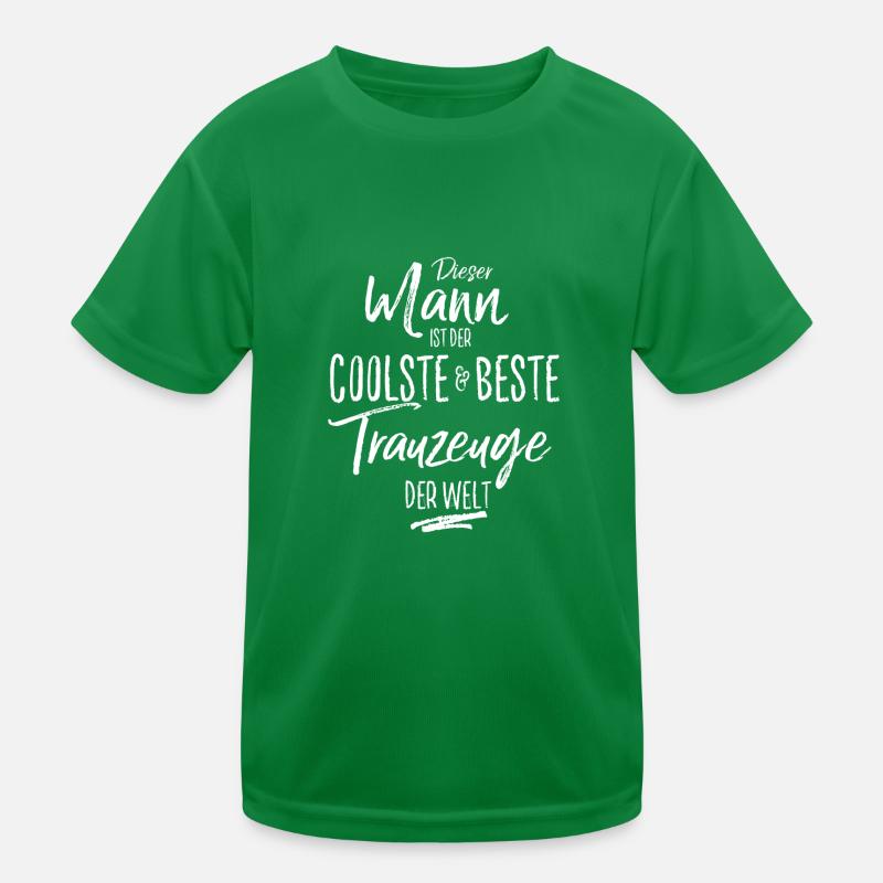 trauzeuge-white Kinder Funktions-T-Shirt